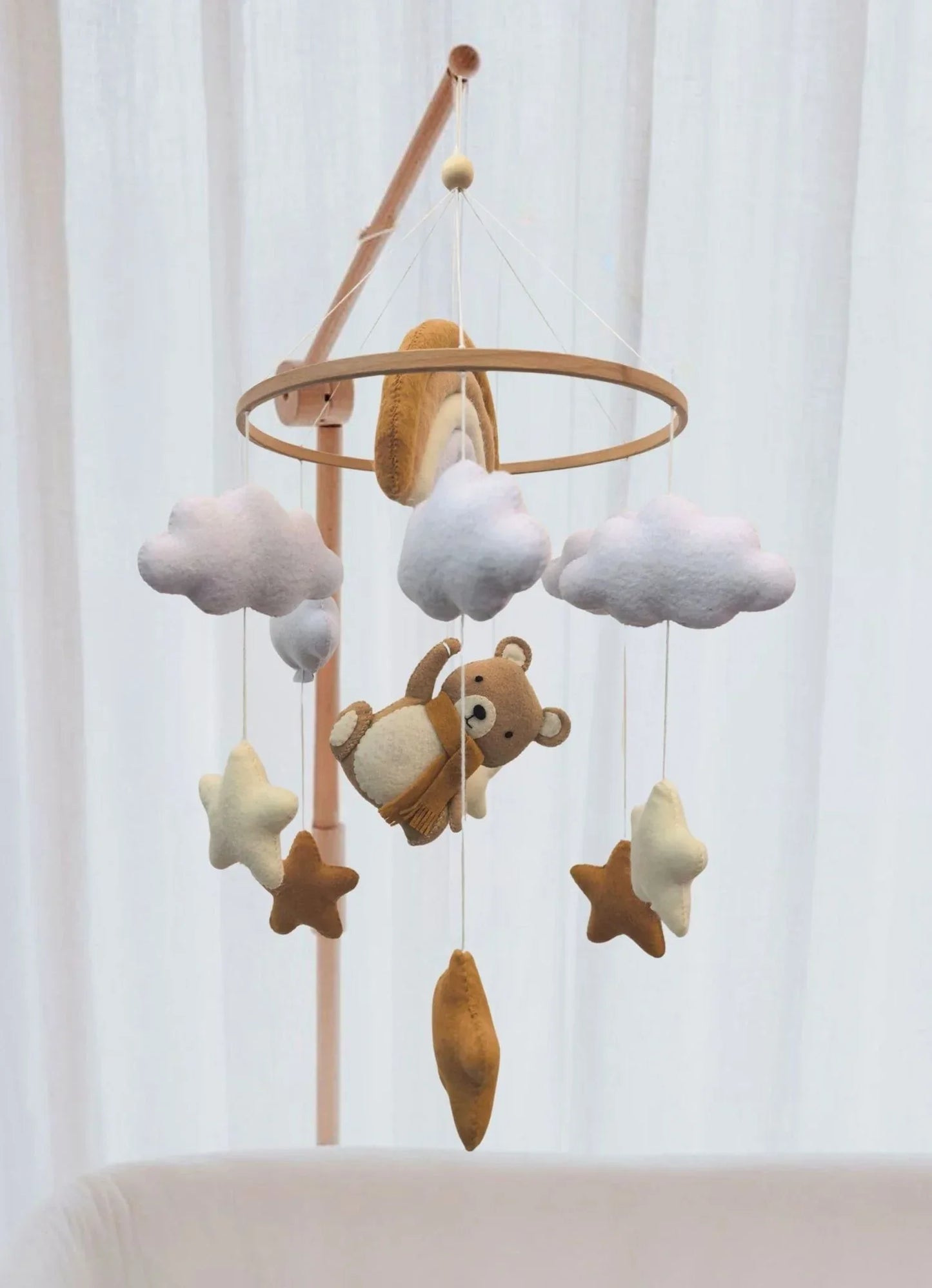 rainbow teddy babymobile