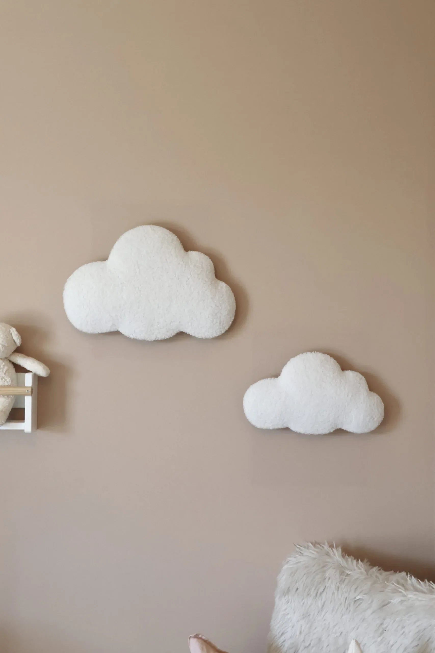 Nuage bouclé mural chambre bébé Little Milo