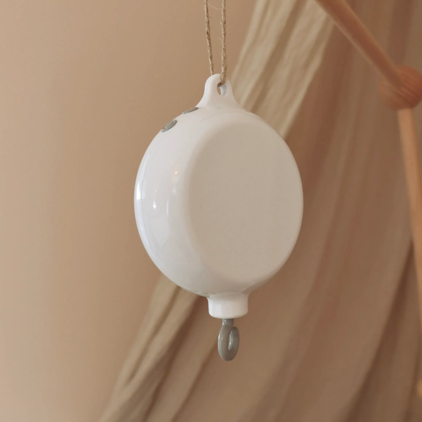 Boîte à Musique Mobile Bébé Blanche