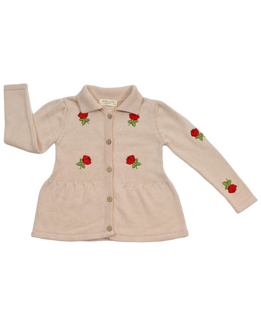 Cardigan Rose Élégante