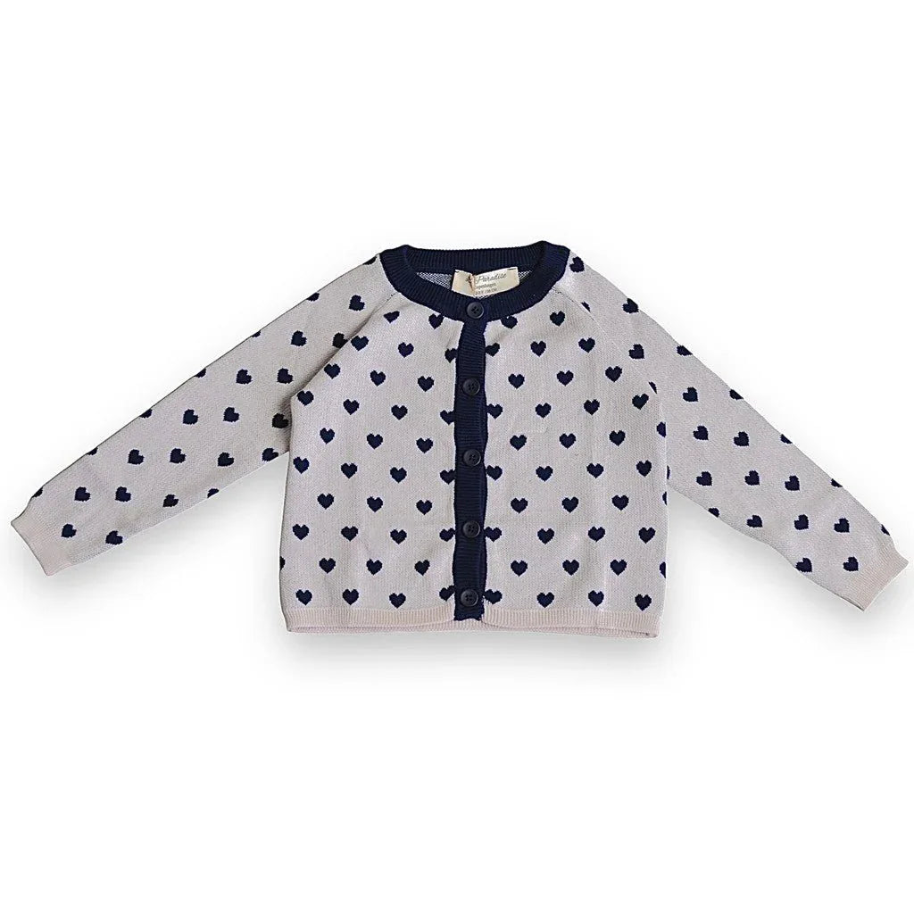 Cardigan Bio Petits Cœurs Abby