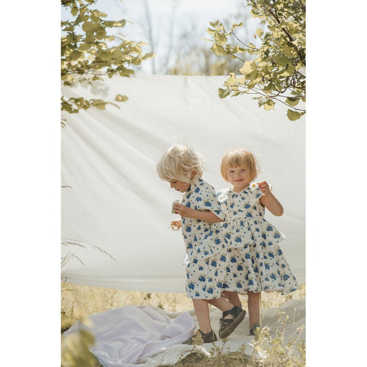 Robe À Volants Bio Petite Myrtille