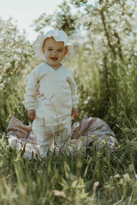 Blouse Enveloppante Bio Lumi - Beige