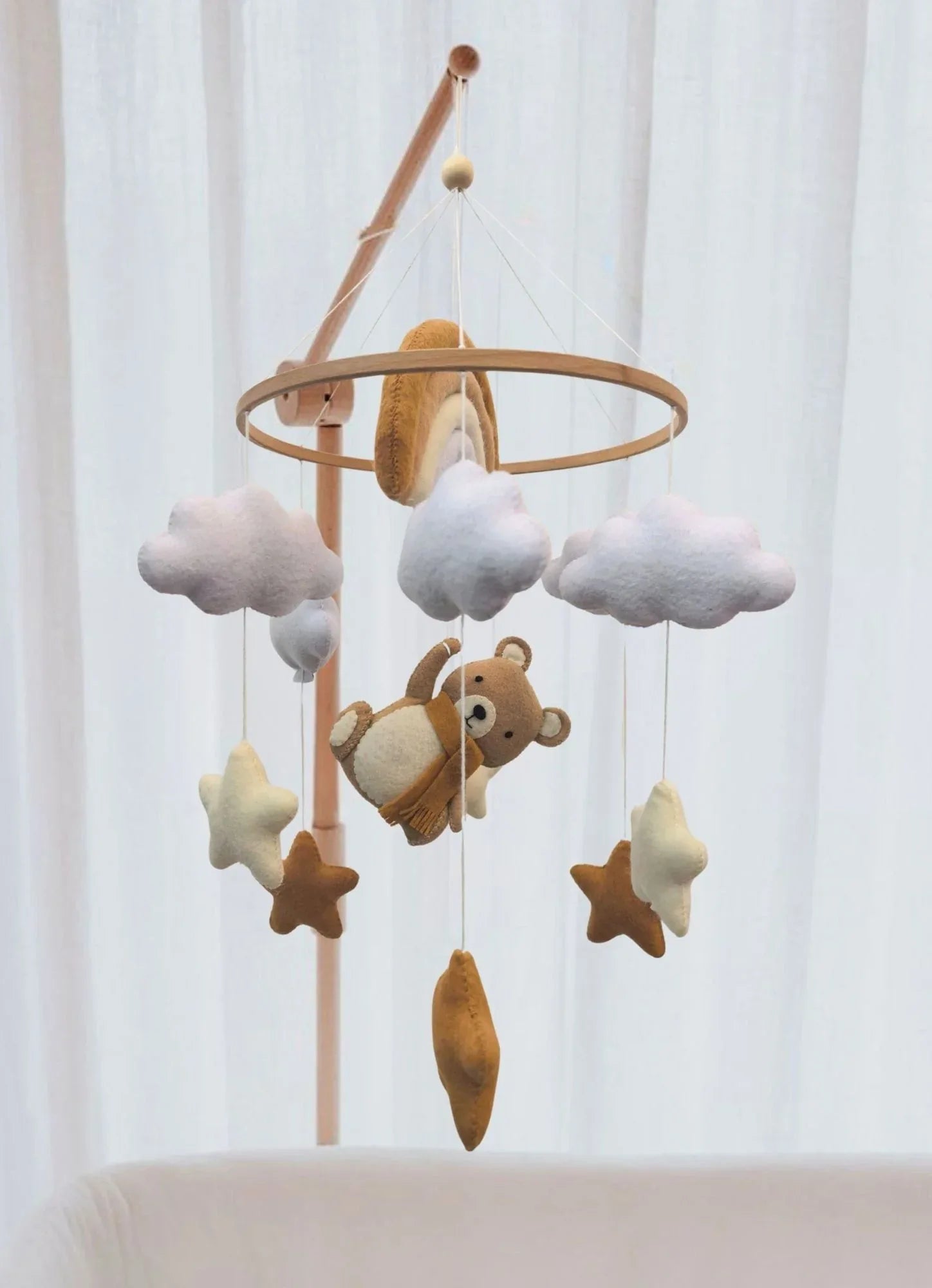 rainbow teddy babymobile