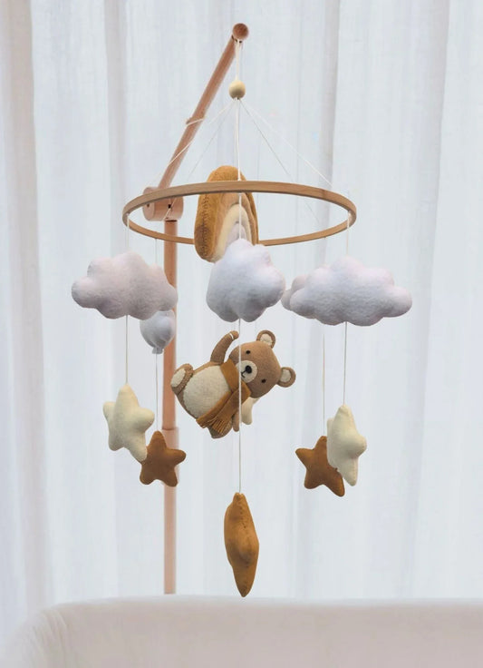 rainbow teddy babymobile